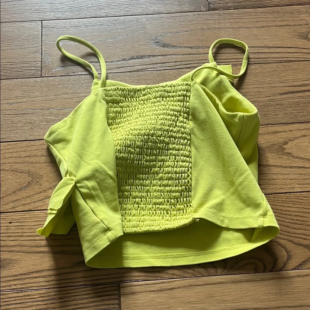 Habitual Lime Green Ruffle Camisole